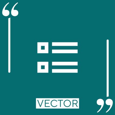 veritabanı vektör simgesi doğrusal simgesi. Düzenlenebilir vuruş çizgisi