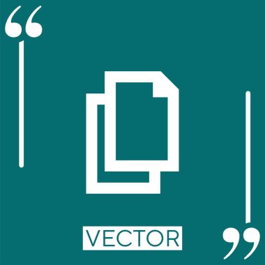 belge vektör simgesi doğrusal simgesi. Düzenlenebilir vuruş çizgisi