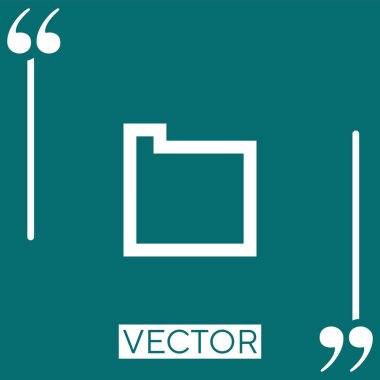 Dizin vektör simgesi doğrusal simgesi. Düzenlenebilir vuruş çizgisi