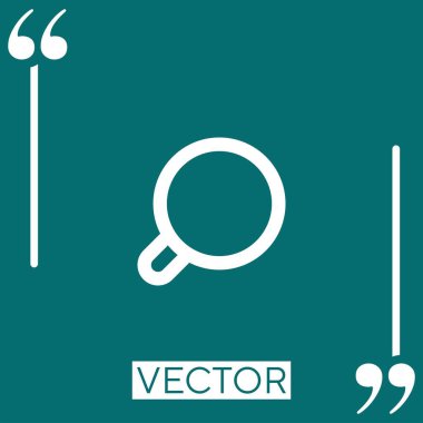 loupe vektör simgesi doğrusal simgesi. Düzenlenebilir vuruş çizgisi