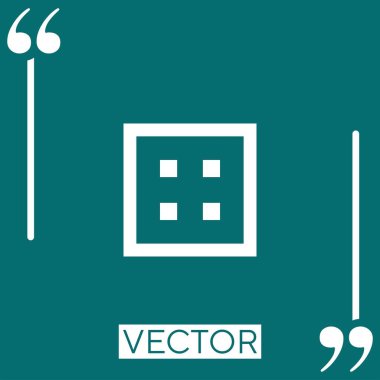 tablo vektör doğrusal simgesi. Düzenlenebilir vuruş çizgisi