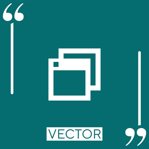 Browsers Vector Icoon Lineair Icoon Aanpasbare Slaglijn — Stockvector