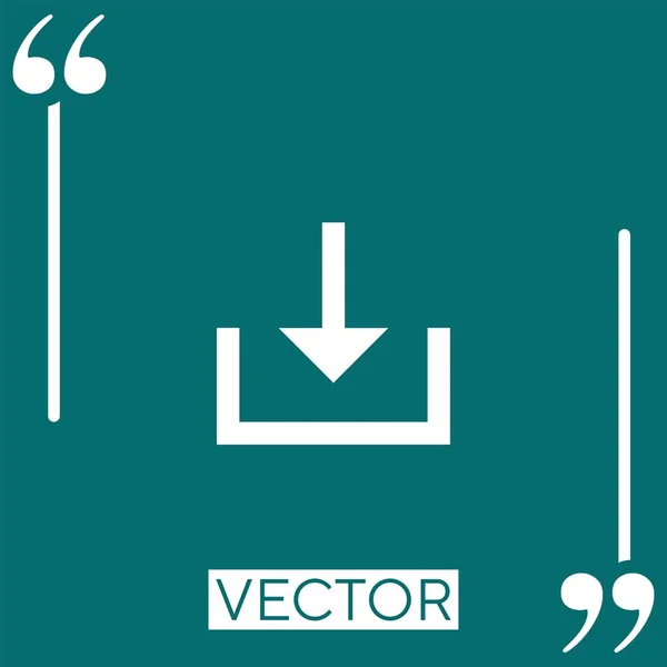 Descargar Icono Vectorial Icono Lineal Línea Carrera Editable — Vector de stock
