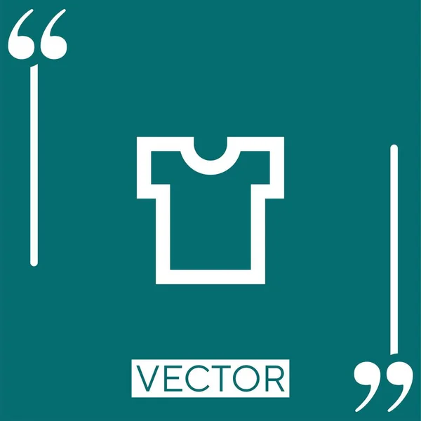 Camisa Vector Icono Icono Lineal Línea Carrera Editable — Vector de stock