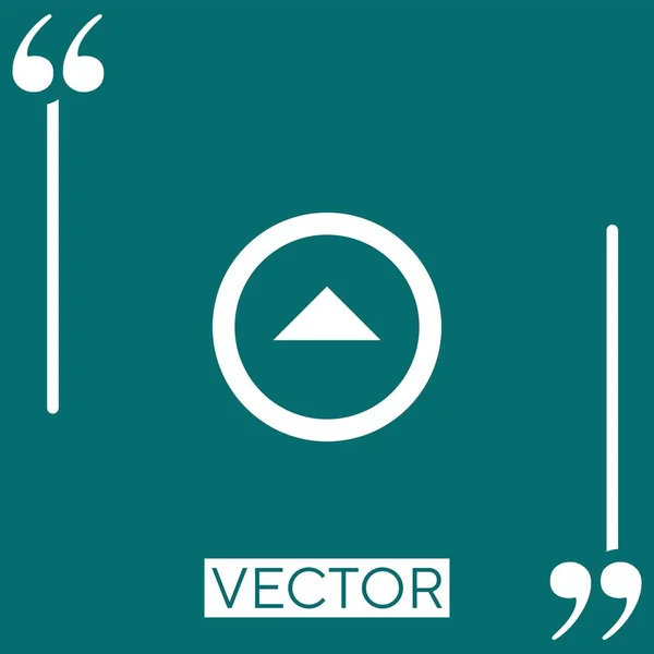 Ícone Vetorial Triangular Ícone Linear Linha Curso Editável — Vetor de Stock