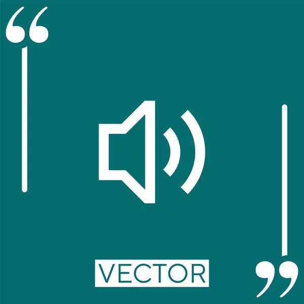 Volumen Vector Icono Icono Lineal Línea Carrera Editable — Vector de stock