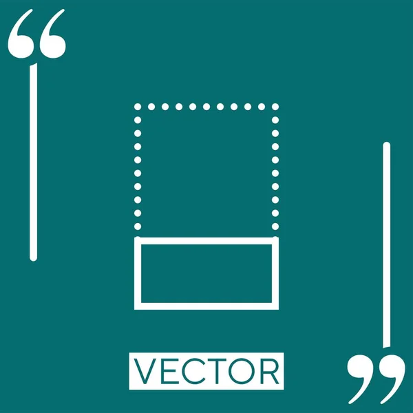 Align Vector Icon Icono Lineal Línea Carrera Editable — Vector de stock