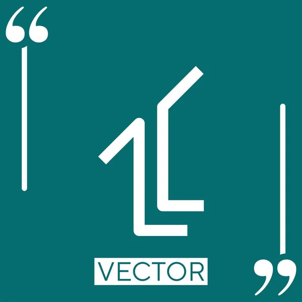 Icône Vectorielle Antenne Icône Linéaire Ligne Course Modifiable — Image vectorielle