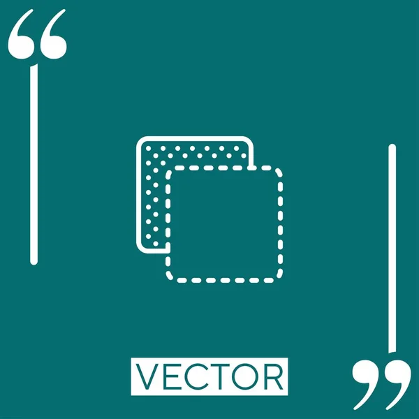 Ícone Vetorial Fundo Ícone Linear Linha Curso Editável — Vetor de Stock