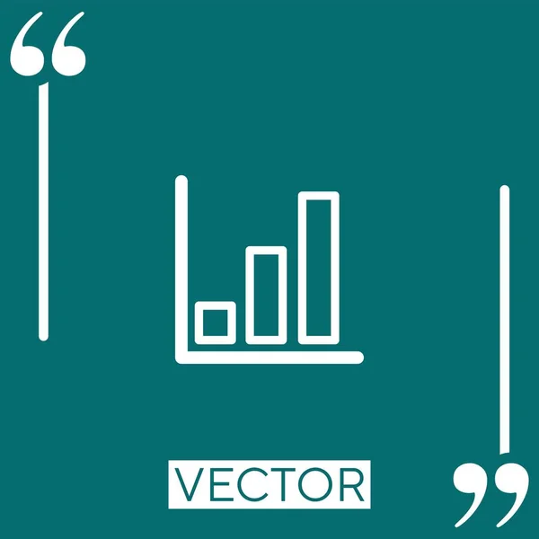 Icône Vectorielle Graphique Barres — Image vectorielle