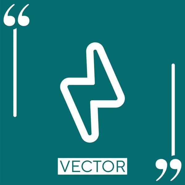 Ícone Vetor Contorno Parafuso Ícone Linear Linha Curso Editável — Vetor de Stock