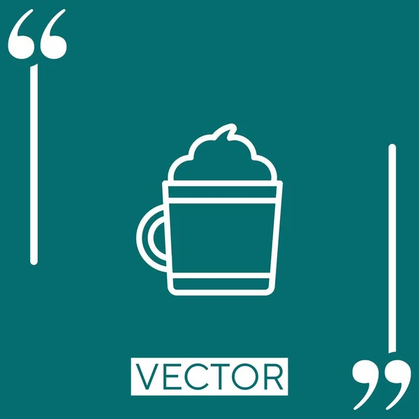 Chocolate Vector Icon Linear Icon Editable Stroke Line — Stock Vector