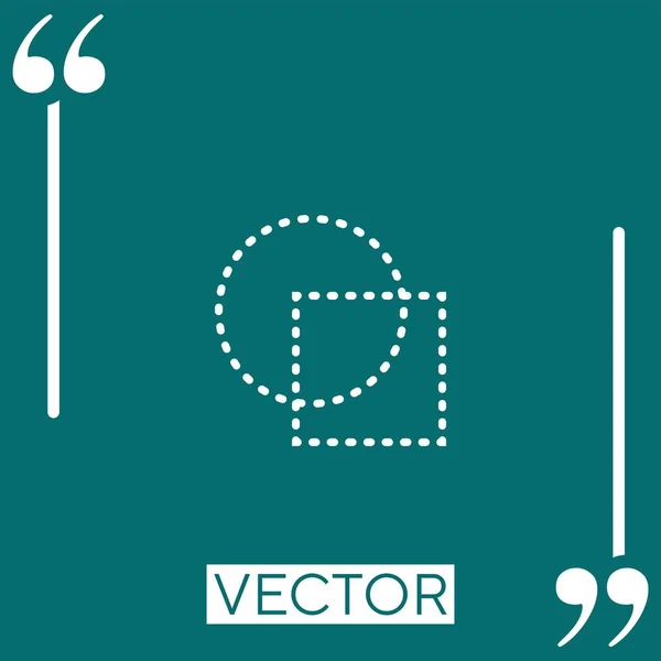 Icône Vectorielle Circulaire Icône Linéaire Ligne Course Modifiable — Image vectorielle
