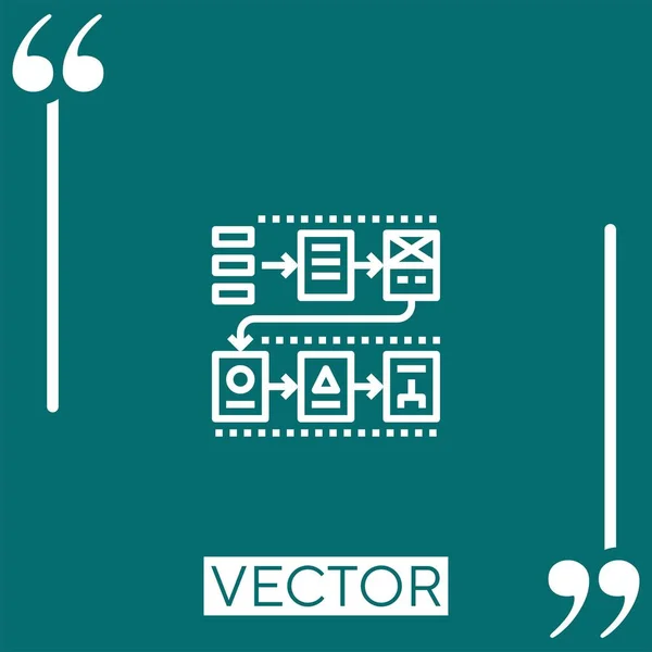 Discusión Vector Icono Icono Lineal Línea Carrera Editable — Vector de stock