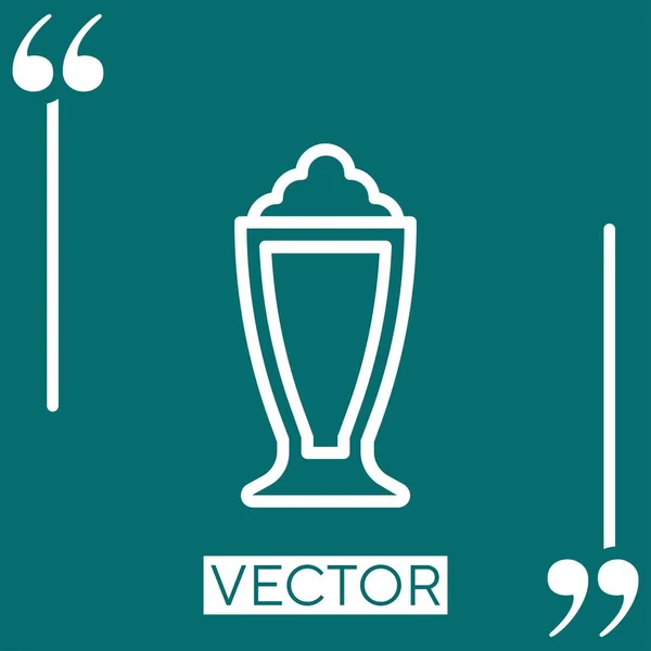 Иконка Вектора Frappe Линейная Редактируемая Линия Хода — стоковый вектор