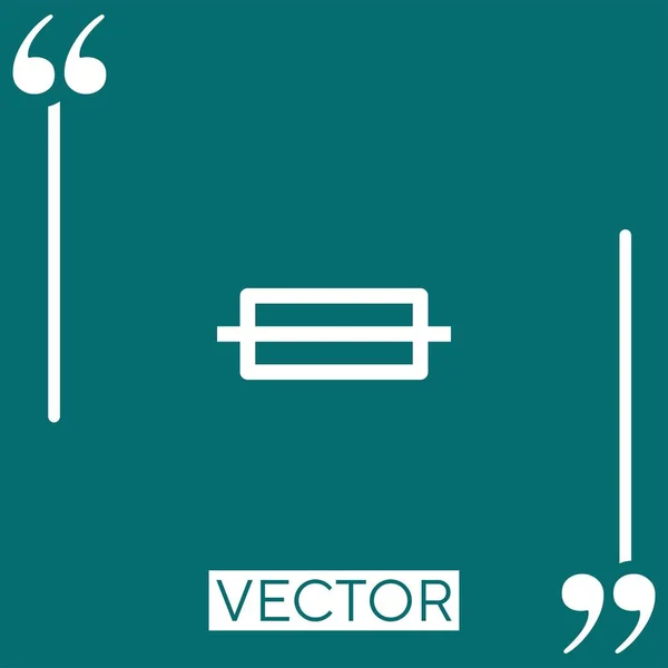 Fusible Vector Icono Icono Lineal Línea Carrera Editable — Vector de stock