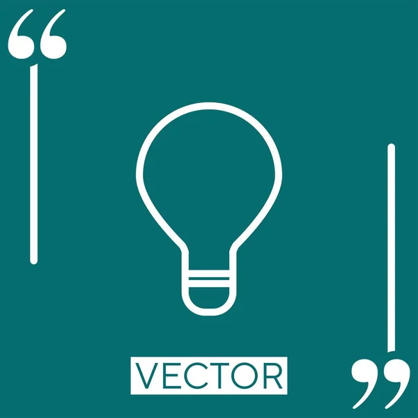 Idea Symbol Vector Icon Linear Icon Editable Stroke Line — Stock Vector