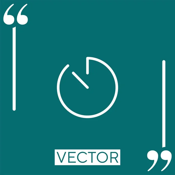 Licht Klok Otline Vector Icoon Lineair Icoon Aanpasbare Slaglijn — Stockvector