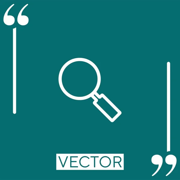 Icono Del Vector Lupa — Vector de stock