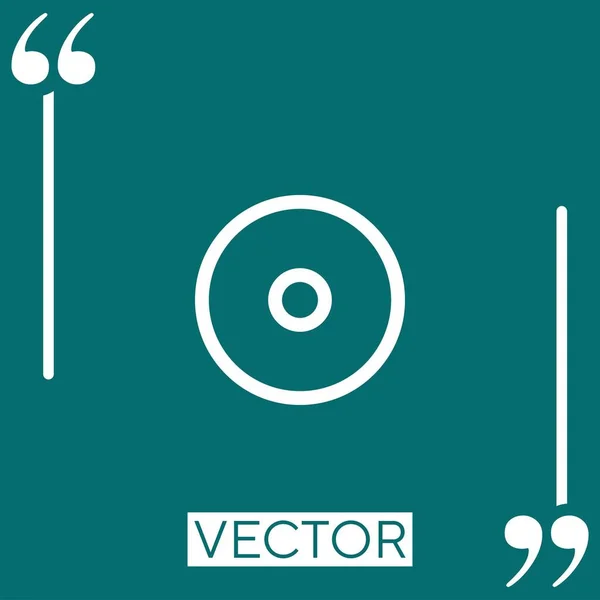 Metro Vector Icono Icono Lineal Línea Carrera Editable — Vector de stock