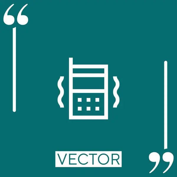 Mobiel Telefoon Vector Icoon Lineair Icoon Aanpasbare Slaglijn — Stockvector