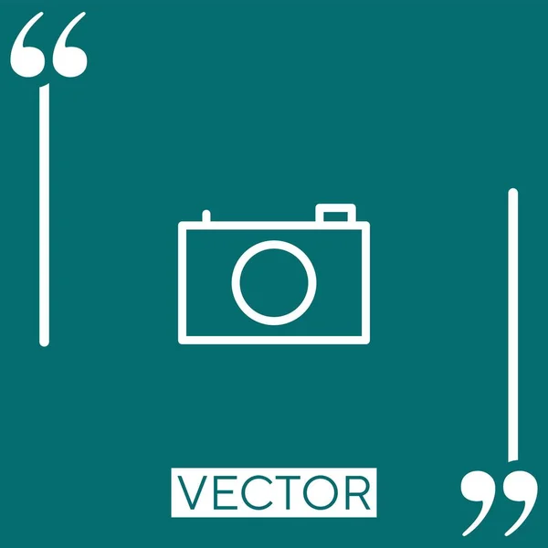 Imagen Cámara Vector Icono — Vector de stock