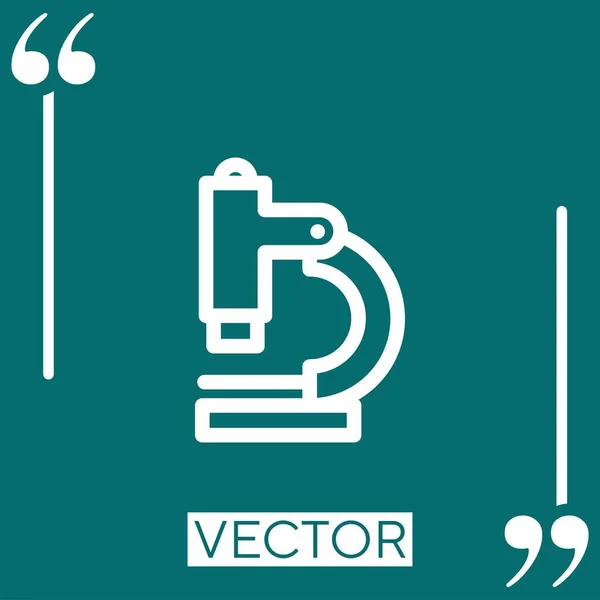Icône Vectorielle Recherche Icône Linéaire Ligne Course Modifiable — Image vectorielle