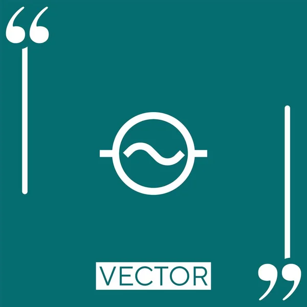 Fournir Icône Vectorielle Icône Linéaire Ligne Course Modifiable — Image vectorielle