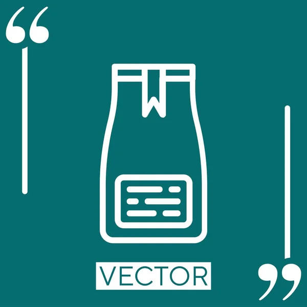 Ícone Vetor Saco Chá — Vetor de Stock