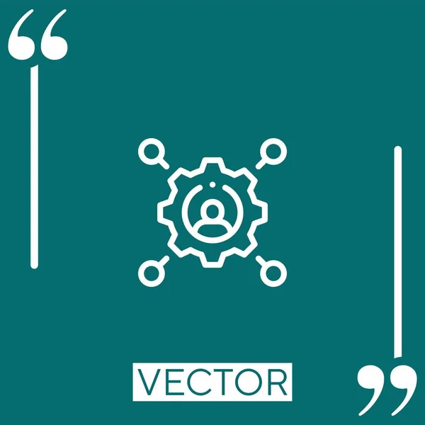 Skills Vector Icon Linear Icon Editable Stroked Line — Stock Vector