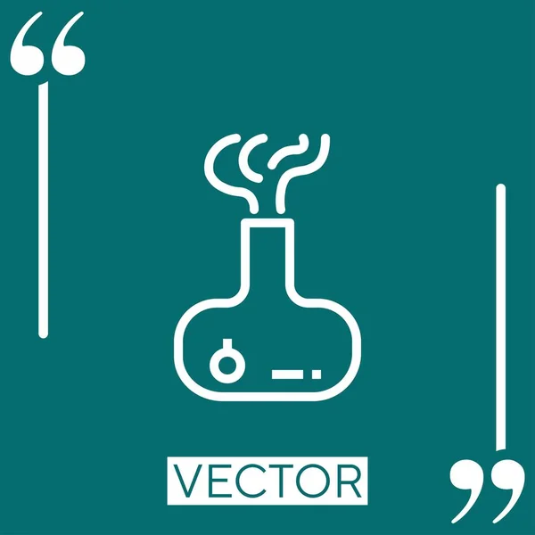 Pictograma Vectorială Aromă Icoană Liniară Linie Stroked Editabilă — Vector de stoc