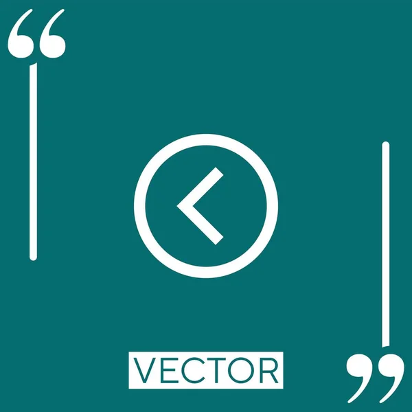 Chevron Vektor Symbol Lineares Symbol Bearbeitbare Strichlinie — Stockvektor