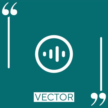 Vektör simgesi doğrusal simgesini konuş. Düzenlenebilir okşanmış satır