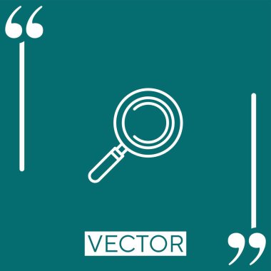 doğrusal simgeyi ara. Düzenlenebilir vuruş çizgisi