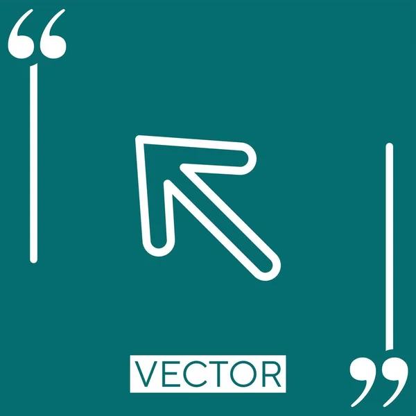 Bal Vektor Ikon Lineáris Ikon Szerkeszthető Simított Vonal — Stock Vector