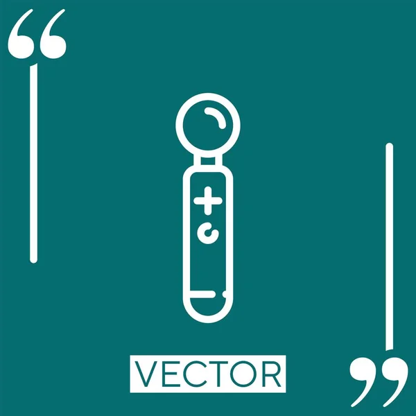 Иконка Перемещения Вектора Игровой Станции Линейная Редактируемая Линия — стоковый вектор