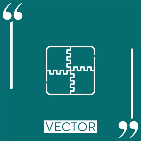 Mat Vector Icon Linear Icon Editable Stroked Line — Stock Vector