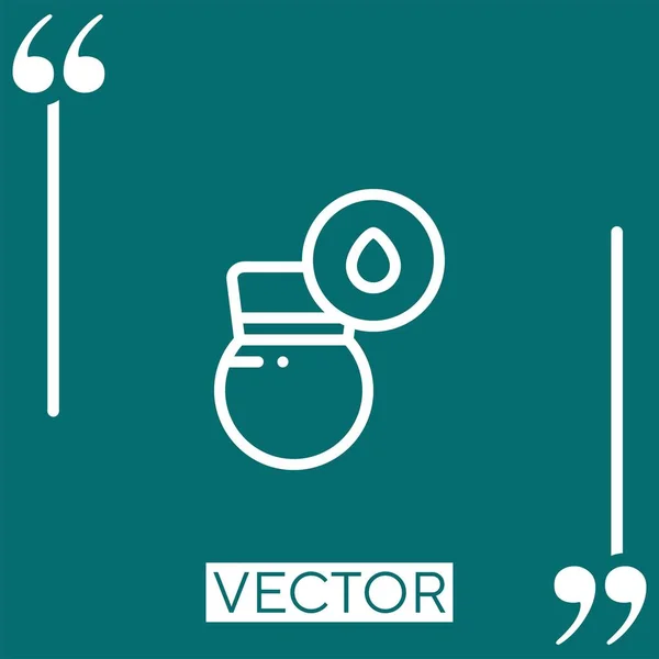 Páratartalom Vektor Ikon Lineáris Ikon Szerkeszthető Simított Vonal — Stock Vector