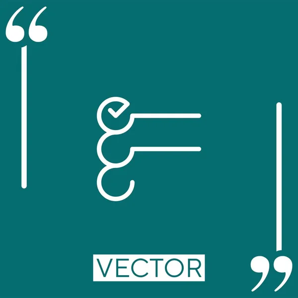 List Linear Icon Editable Stroke Line — Stock Vector