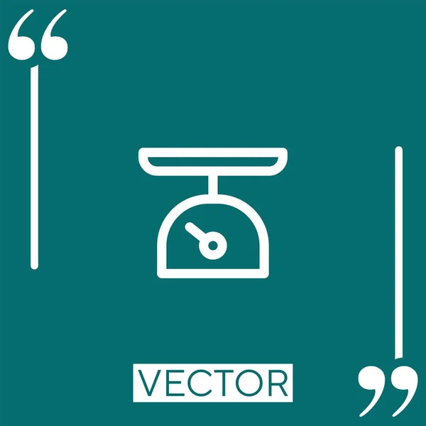 Skalierungs Vektorsymbol Lineares Symbol Bearbeitbare Strichlinie — Stockvektor