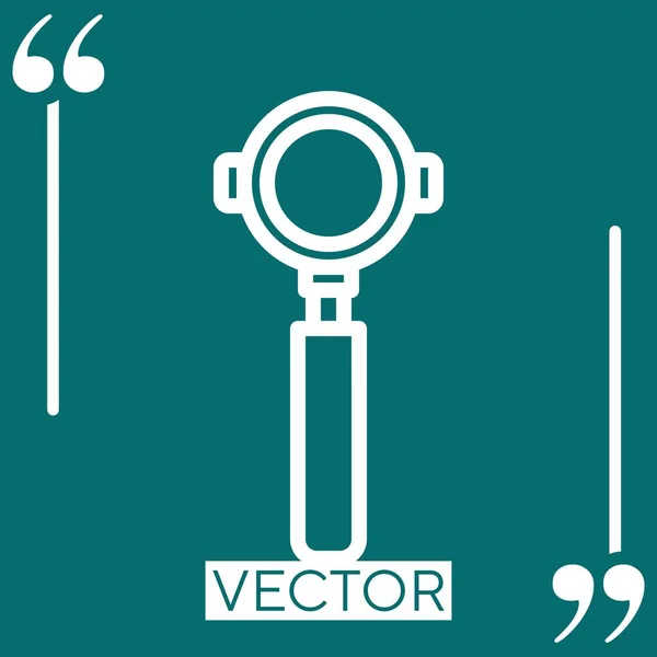 Coffee Filter Vector Icon Linear Icon Editable Stroked Line — Vetor de Stock