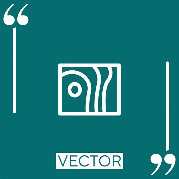Иконка Вектора Прогноза Линейная Редактируемая Линия — стоковый вектор