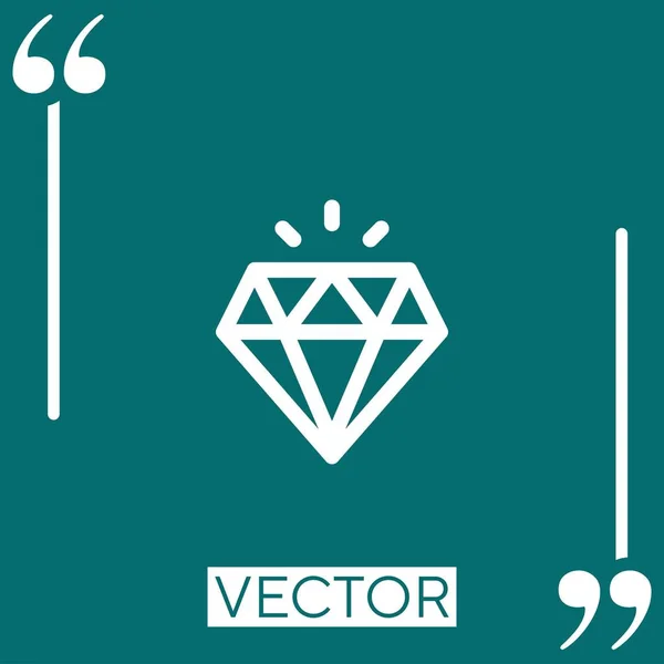 Icono Vector Calidad Icono Lineal Línea Acariciada Editable — Vector de stock