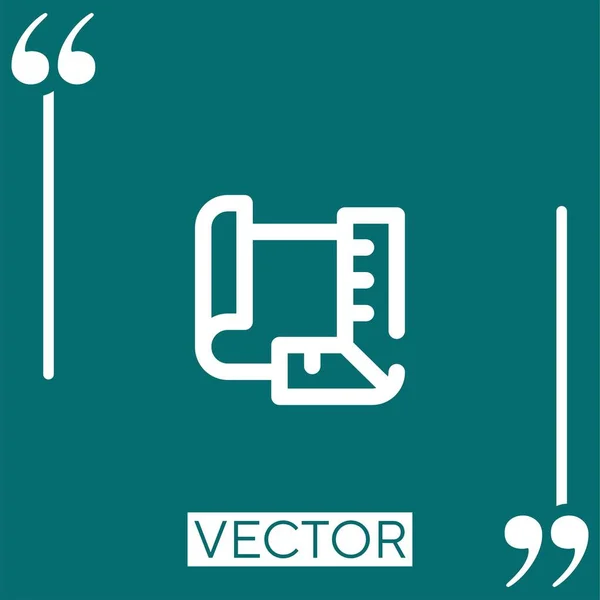 Design Lineáris Ikon Szerkeszthető Vonal — Stock Vector