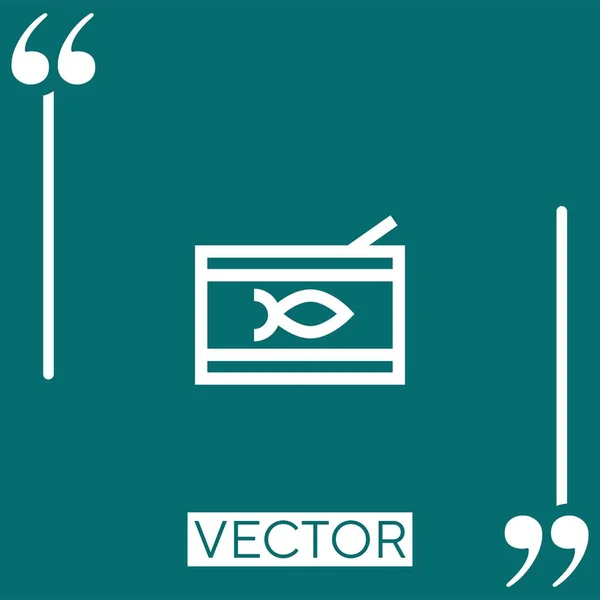 Canned food vector icon Linear icon. Editable stroked line — Stock Illustration Canned Food Vector Icon Linear Icon Editable Stroked Line Stock Illustration