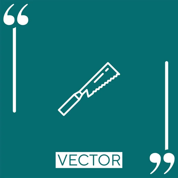 Viu Ícone Vetorial Ícone Linear Linha Encadeada Editável — Vetor de Stock