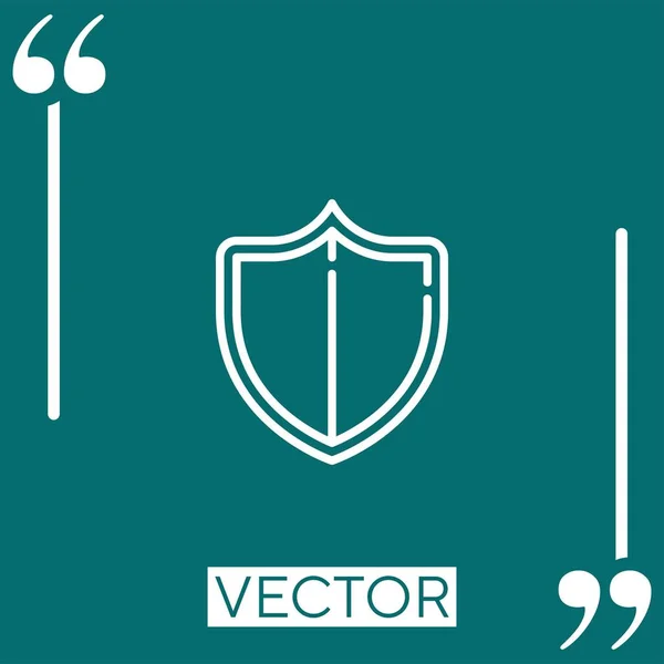 Security Vector Icon Linear Icon Editable Stroked Line — Stock Vector