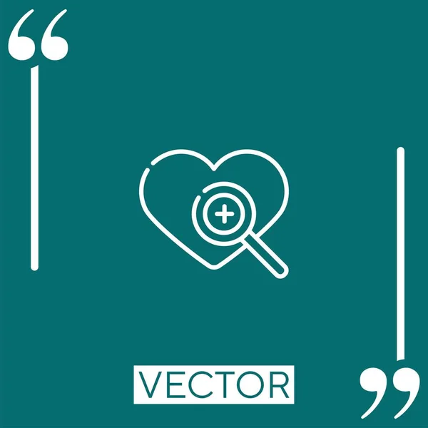 Test Icône Vectorielle Icône Linéaire Ligne Caressée Modifiable — Image vectorielle