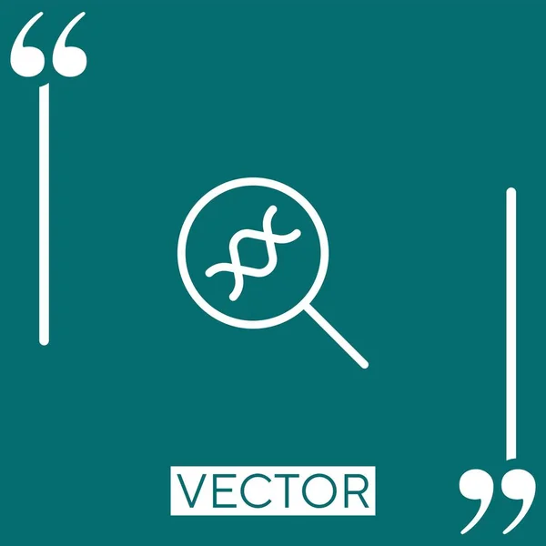 Icono Del Vector Búsqueda Icono Lineal Línea Acariciada Editable — Vector de stock