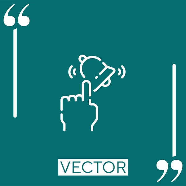 Ícone Vetor Subscribe Ícone Linear Linha Encadeada Editável — Vetor de Stock